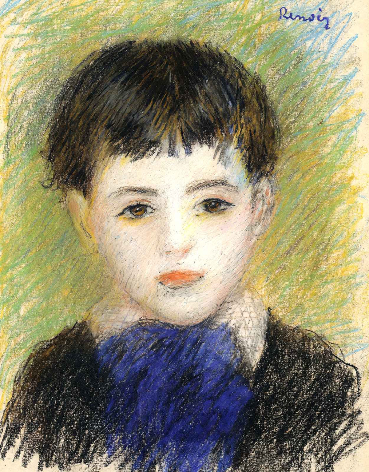 Portrait of Pierre 1890 Painting by Pierre-Auguste Renoir Art Print (6 Sizes)