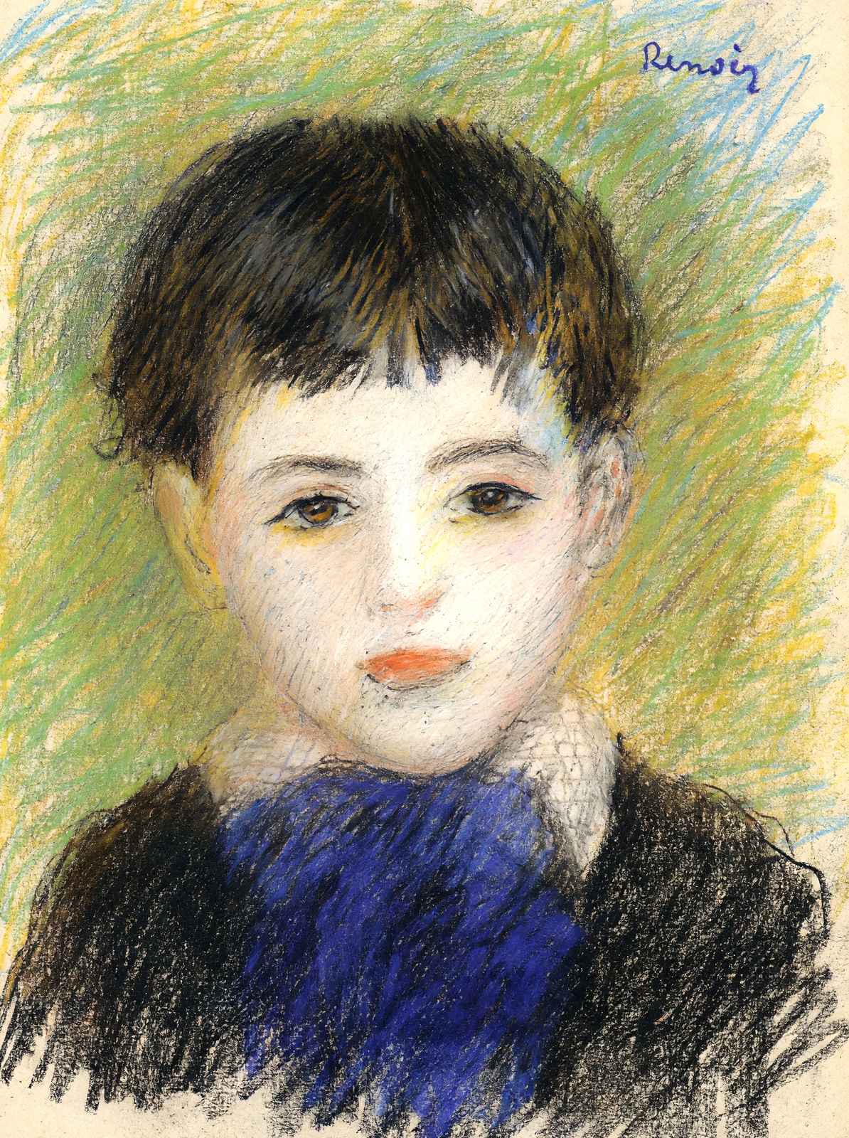 Portrait of Pierre 1890 Painting by Pierre-Auguste Renoir Art Print (6 Sizes)