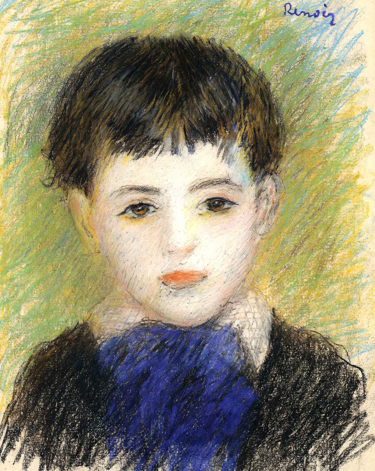 Portrait of Pierre art print by Pierre-Auguste Renoir (1890)