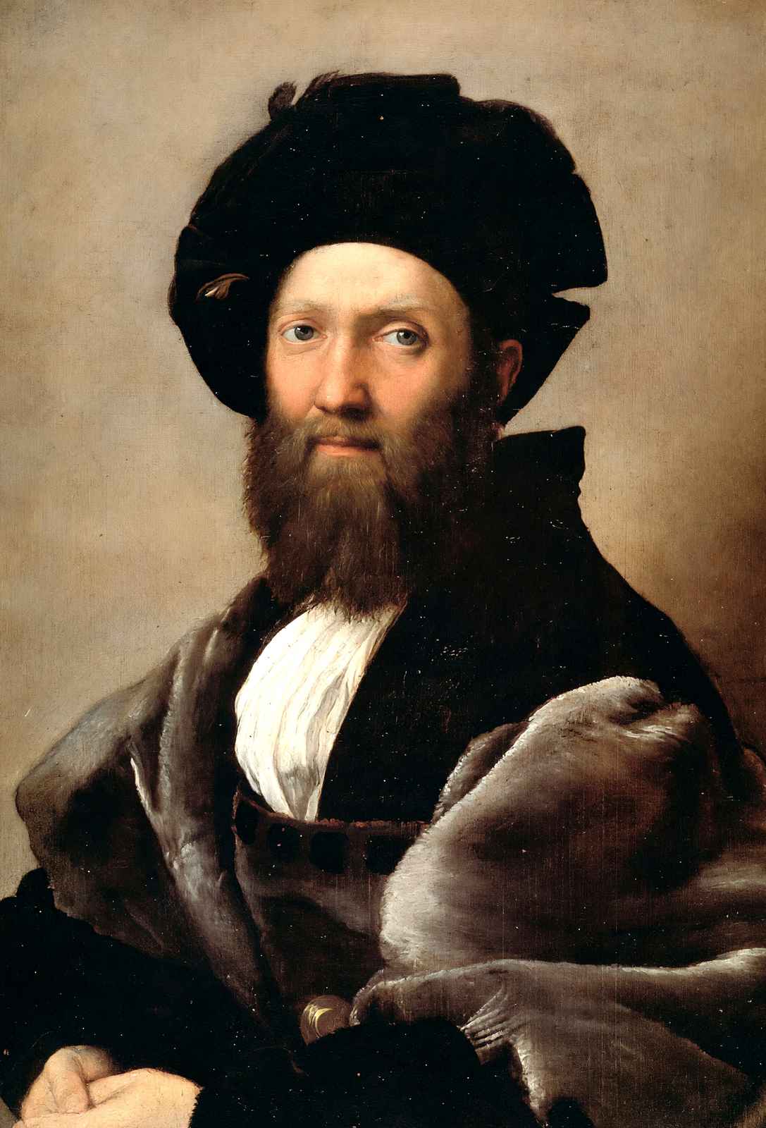 Portrait of Baldassare Castiglione 1516 Painting by Raphael Art Print (6 Sizes)