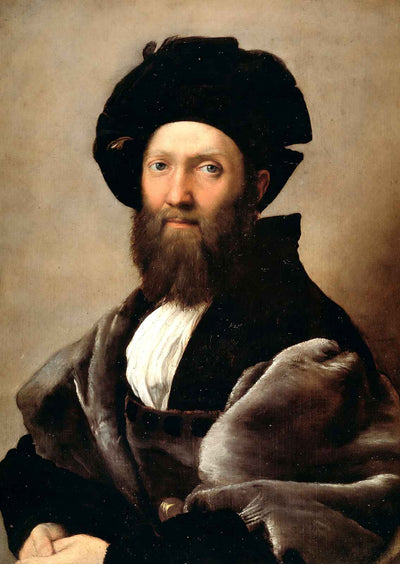 Portrait of Baldassare Castiglione 1516 Painting by Raphael Art Print (6 Sizes)