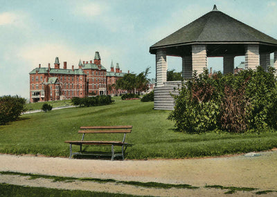 Maine General Hospital from Western Promenade Portland Vintage Print (7 Sizes)