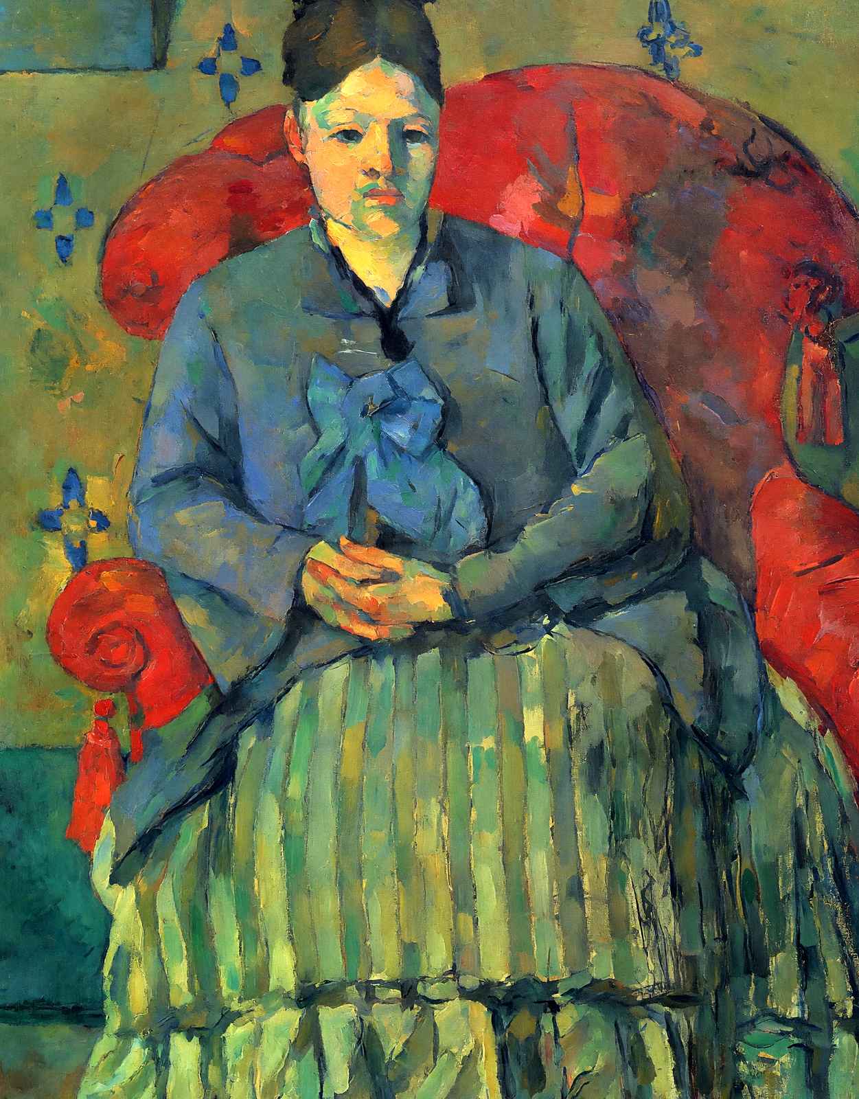 Portrait of Madame Cezanne Fine Art Print 1878 by Paul Cezanne (6 Sizes)