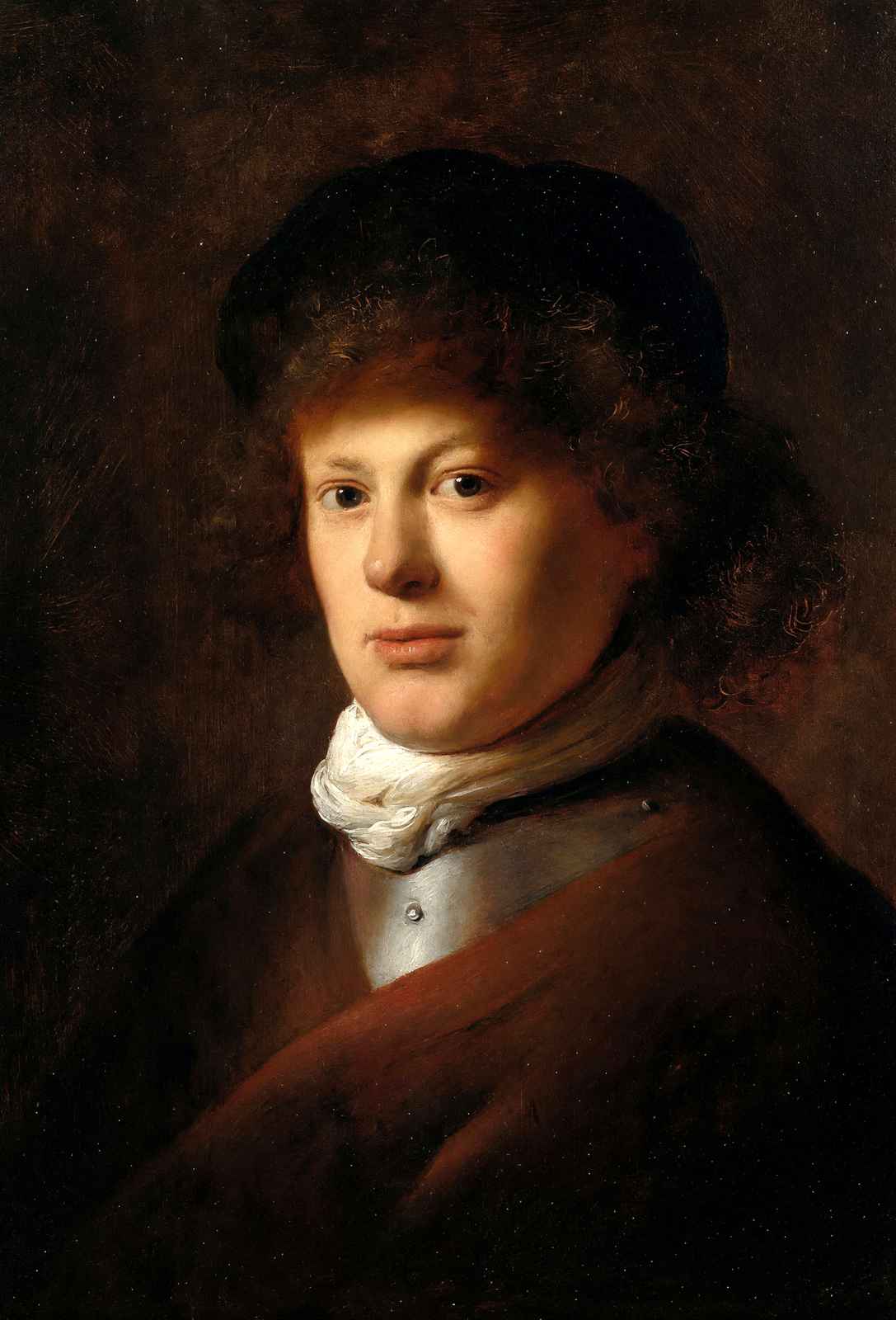 Portrait of Rembrandt Van Rijn Art Print 1628 Painting by Rembrandt (6 Sizes)