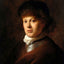 Portrait of Rembrandt Van Rijn art print by Rembrandt (1628)