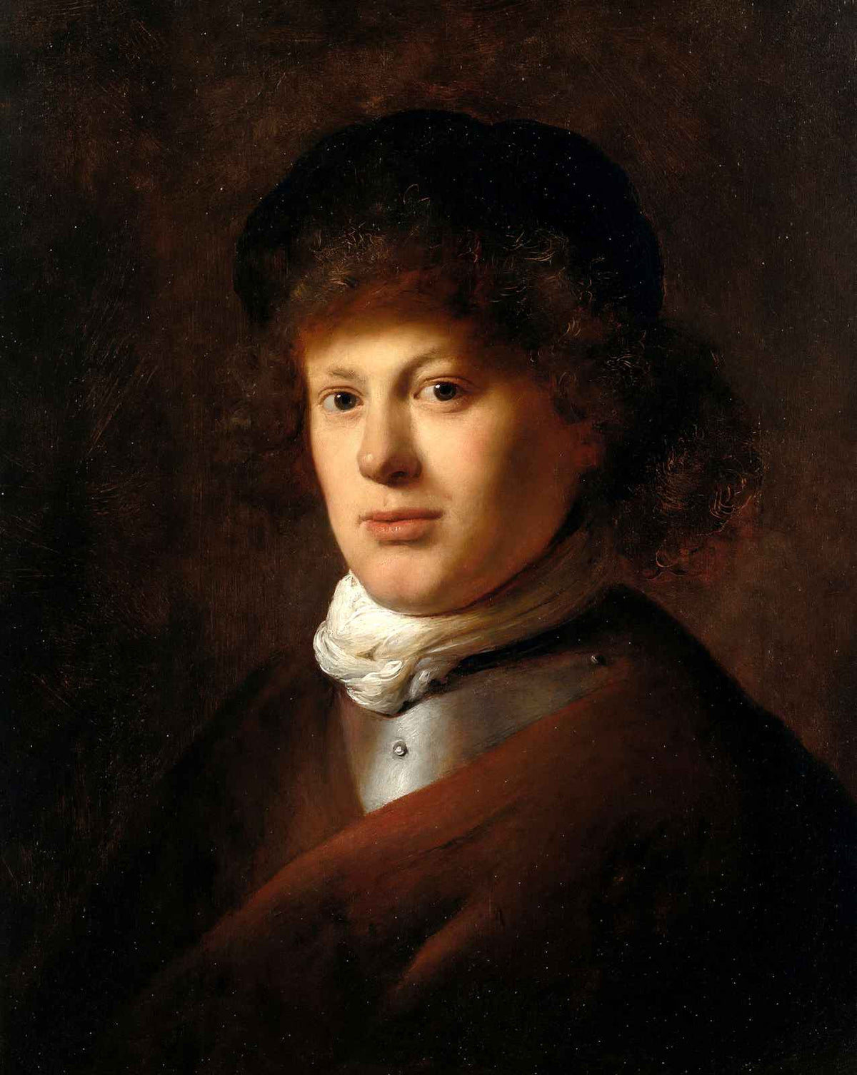 Portrait of Rembrandt Van Rijn art print by Rembrandt (1628)