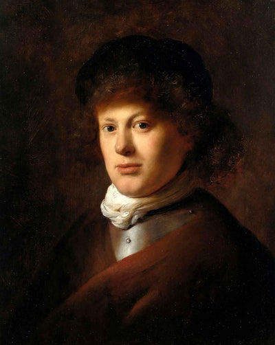 Portrait of Rembrandt Van Rijn art print by Rembrandt (1628)