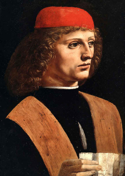 Portrait of a Musician 1487 Painting by Leonardo da Vinci Art Print (6 Sizes)