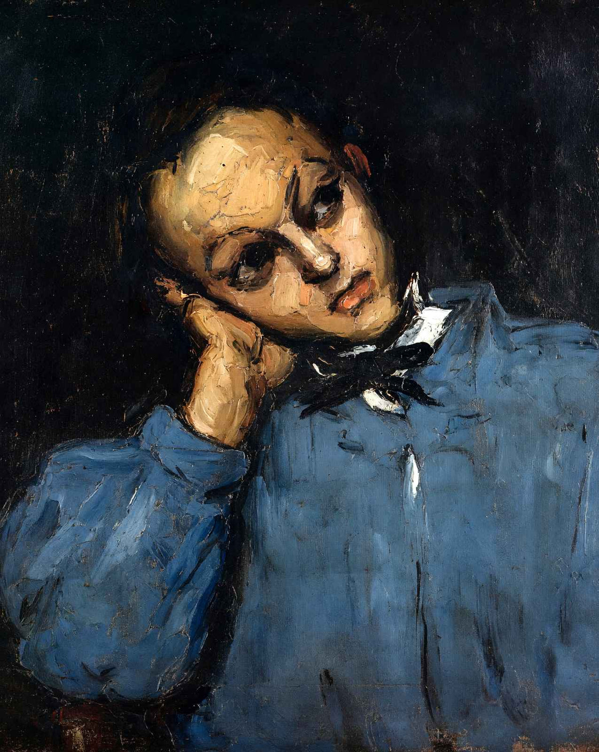 Portrait of a Young Man art print by Paul Cezanne (1866)