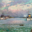 Portland Harbor in 1908 art print