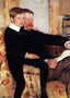 Portrait of Alexander J. Cassat and His Son Robert Kelso 1885 Print