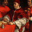 Portraits of Leo X, Cardinal Luigi De' Rossi and Giulio 1518 Print (6 Sizes)