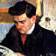 Portrait of Rodo Pissarro Reading Art Print 1900 by Camille Pissarro (6 Sizes)