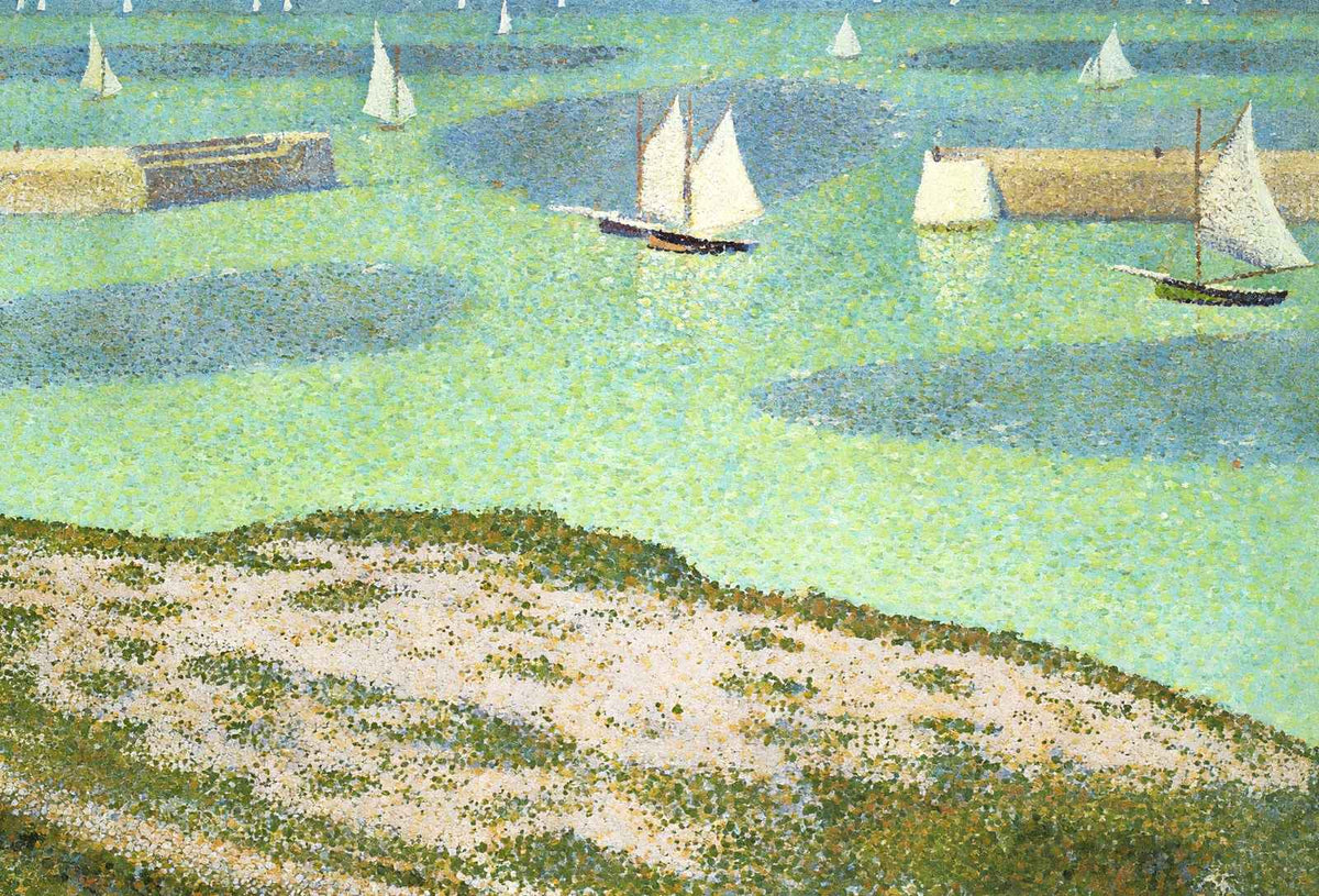 Port-En-Bessin Entrance to the Harbor 1888 by Georges Seurat Art Print (6 Sizes)