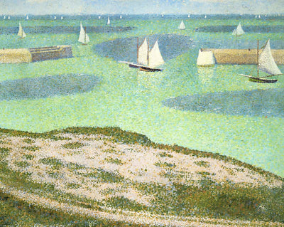 Port-En-Bessin Entrance to the Harbor art print by Georges Seurat (1888)