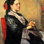 Portrait of a Lady of Seville fine art print by Mary Cassatt (1873)