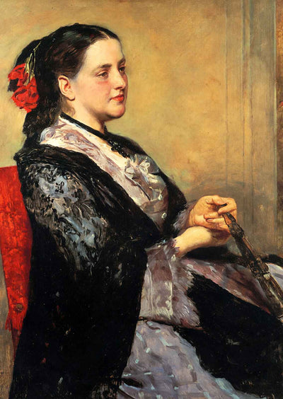 Portrait of a Lady of Seville Fine Art Print 1873 by Mary Cassatt (6 Sizes)