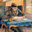 Portrait of Rodo Reading Fine Art Print 1893 by Camille Pissarro (6 Sizes)