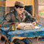 Portrait of Rodo Reading Fine Art Print 1893 by Camille Pissarro (6 Sizes)