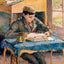 Portrait of Rodo Reading art print by Camille Pissarro (1893)
