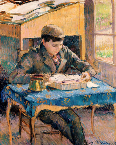 Portrait of Rodo Reading art print by Camille Pissarro (1893)