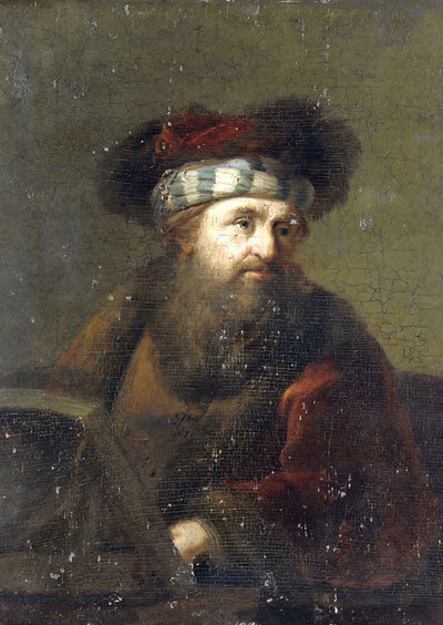 Portrait of a Rabbi Art Print 1657 Painting by Rembrandt (6 Sizes)