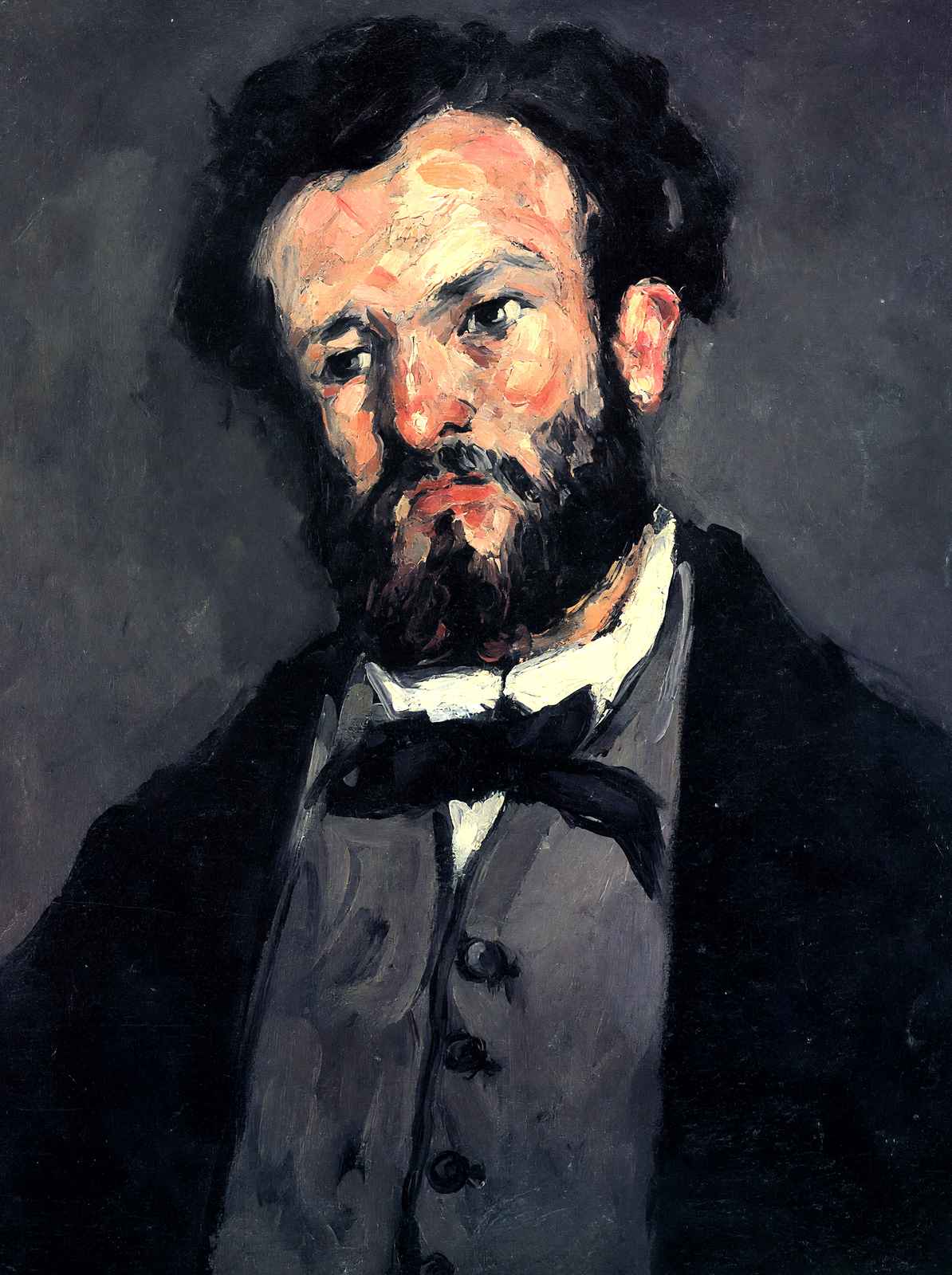 Portrait of Anthony Valabregue Art Print 1870 Painting by Paul Cezanne (6 Sizes)