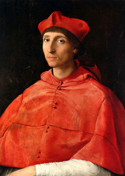 Portrait of a Cardinal Fine Art Print 1510 Painting by Raphael (6 Sizes)