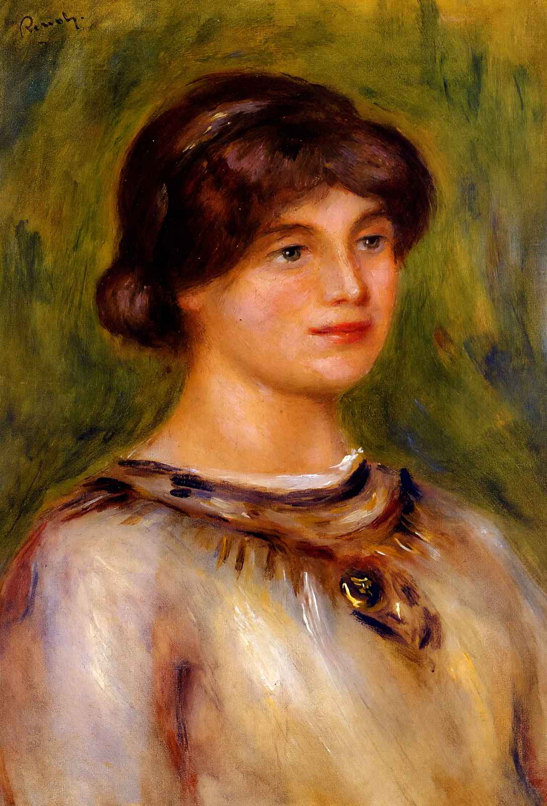 Portrait of Marie Lestringuez Art Print 1912 by Pierre-Auguste Renoir (6 Sizes)