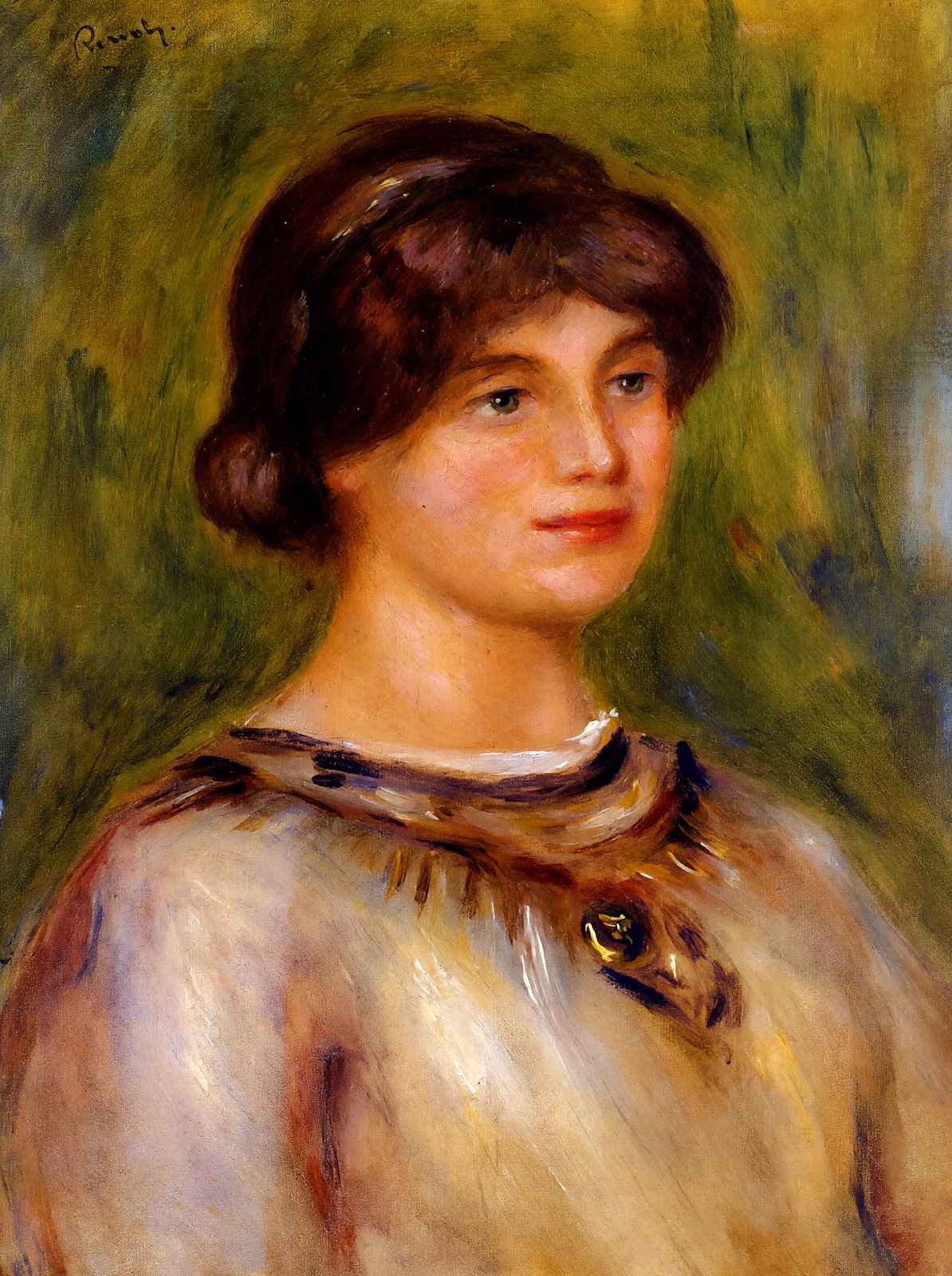 Portrait of Marie Lestringuez Art Print 1912 by Pierre-Auguste Renoir (6 Sizes)