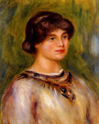 Portrait of Marie Lestringuez art print by Pierre-Auguste Renoir (1912)