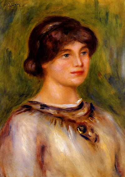 Portrait of Marie Lestringuez Art Print 1912 by Pierre-Auguste Renoir (6 Sizes)