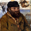 Portrait of Paul Cezanne painting print by Camille Pissarro (1874)