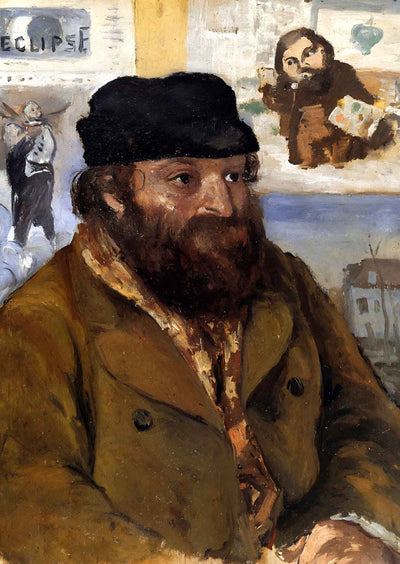 Portrait of Paul Cezanne 1874 Painting by Camille Pissarro Art Print (6 Sizes)