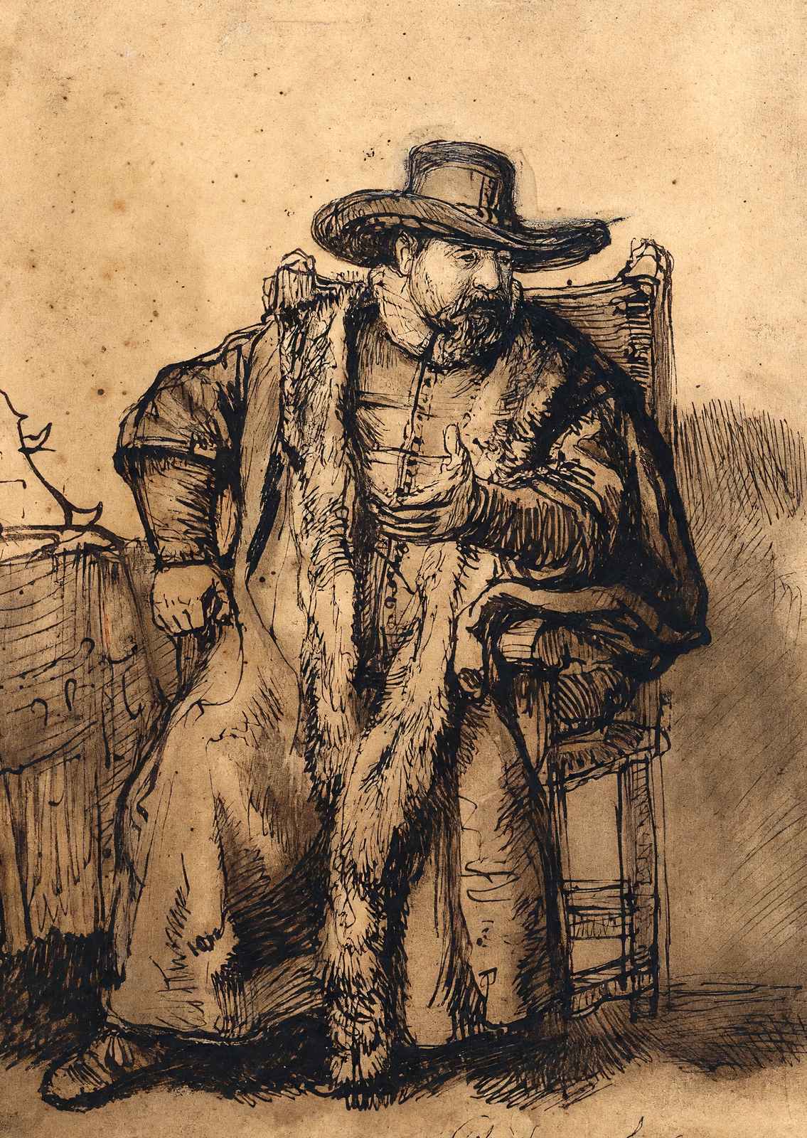 Portrait of Cornelis Claesz 1640 Painting by Rembrandt Art Print (6 Sizes)