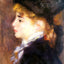 Portrait of Margot (Portrait of a Model) 1877 by Renoir Art Print (6 Sizes)