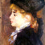 Portrait of Margot (Portrait of a Model) 1877 by Renoir Art Print (6 Sizes)