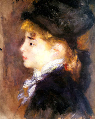 Portrait of Margot (Portrait of a Model) painting by Pierre-Auguste Renoir (1877)