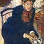 Portrait of Miss Cassatt, Holding the Cards 1876 by Cassatt Art Print (6 Sizes)