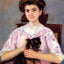 Portrait of Mie Louise Durand Ruel Art Print 1911 by Mary Cassatt (6 Sizes)