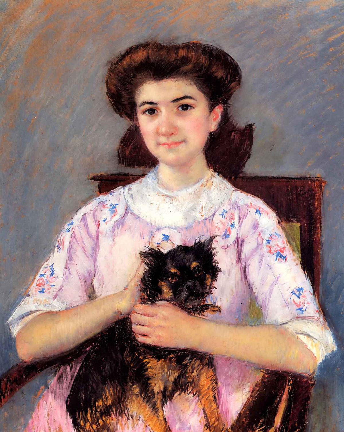 Portrait of Mie Louise Durand Ruel painting by Mary Cassatt (1911)