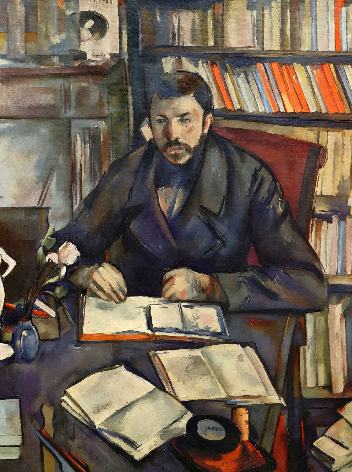 Portrait of Gustave Geffroy 1895 Painting by Paul Cezanne Art Print (6 Sizes)