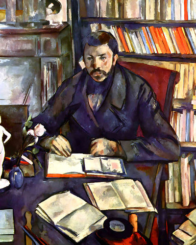 Portrait of Gustave Geffroy Painting by Paul Cezanne 8x10" Art Print - Acid Free
