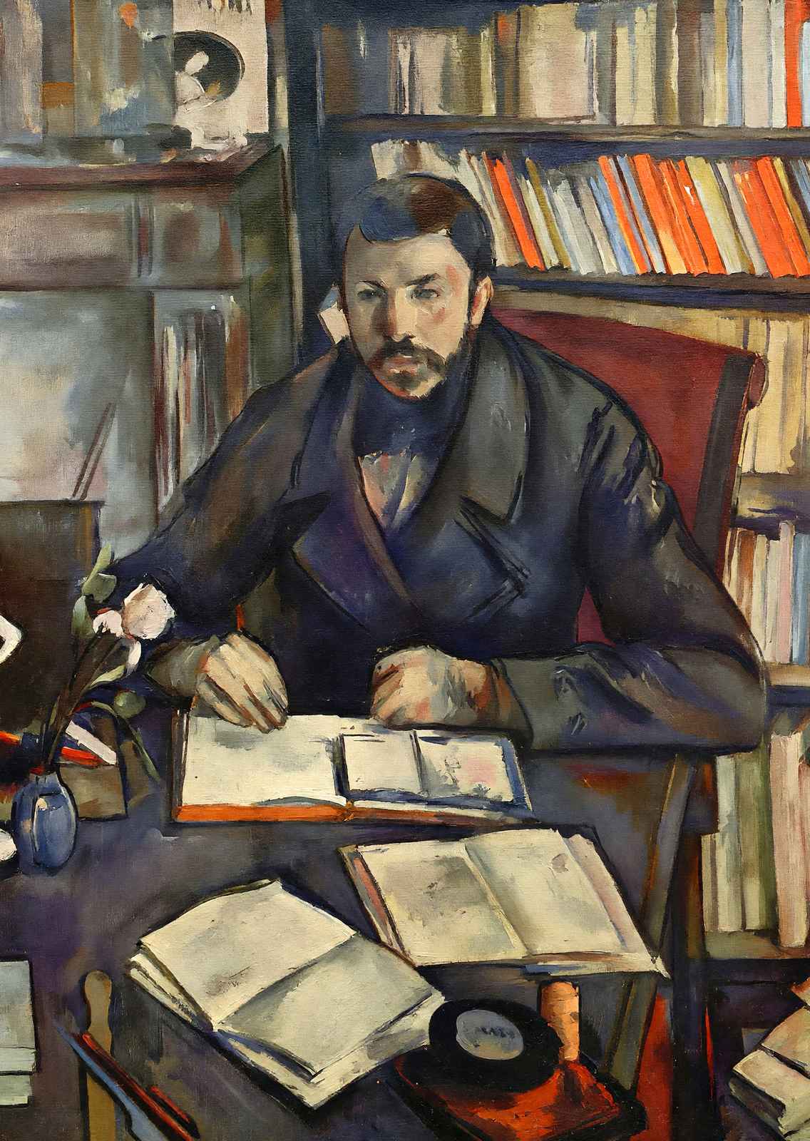 Portrait of Gustave Geffroy 1895 Painting by Paul Cezanne Art Print (6 Sizes)