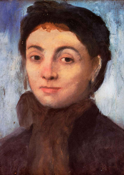 Portrait of Josephine Gaujelin 1867 Painting by Edgar Degas Art Print (6 Sizes)