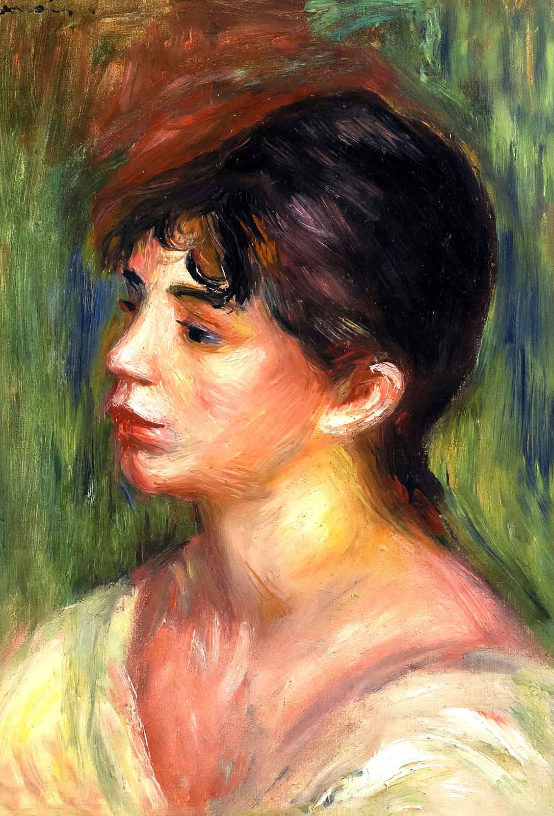 Portrait of a Young Woman 1876 by Pierre-Auguste Renoir Fine Art Print (6 Sizes)
