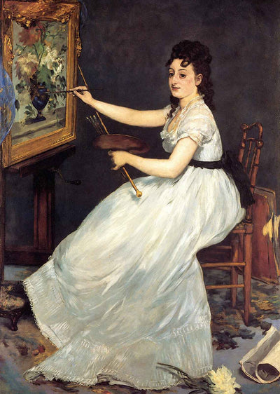 Portrait of Eva Gonzales Art Print 1870 Painting by Edouard Manet (6 Sizes)