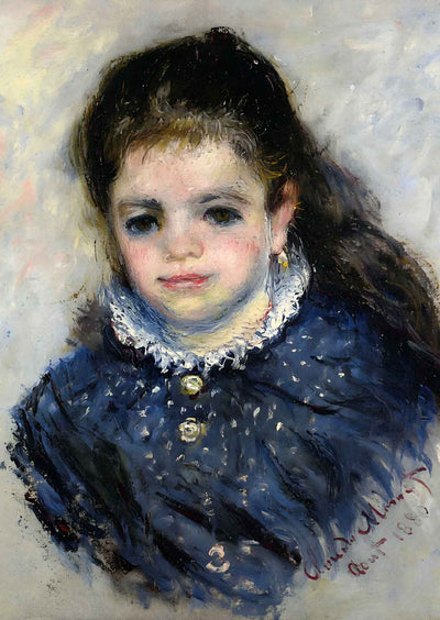 Portrait of Jeanne Serveau Fine Art Print 1880 by Claude Monet (6 Sizes)