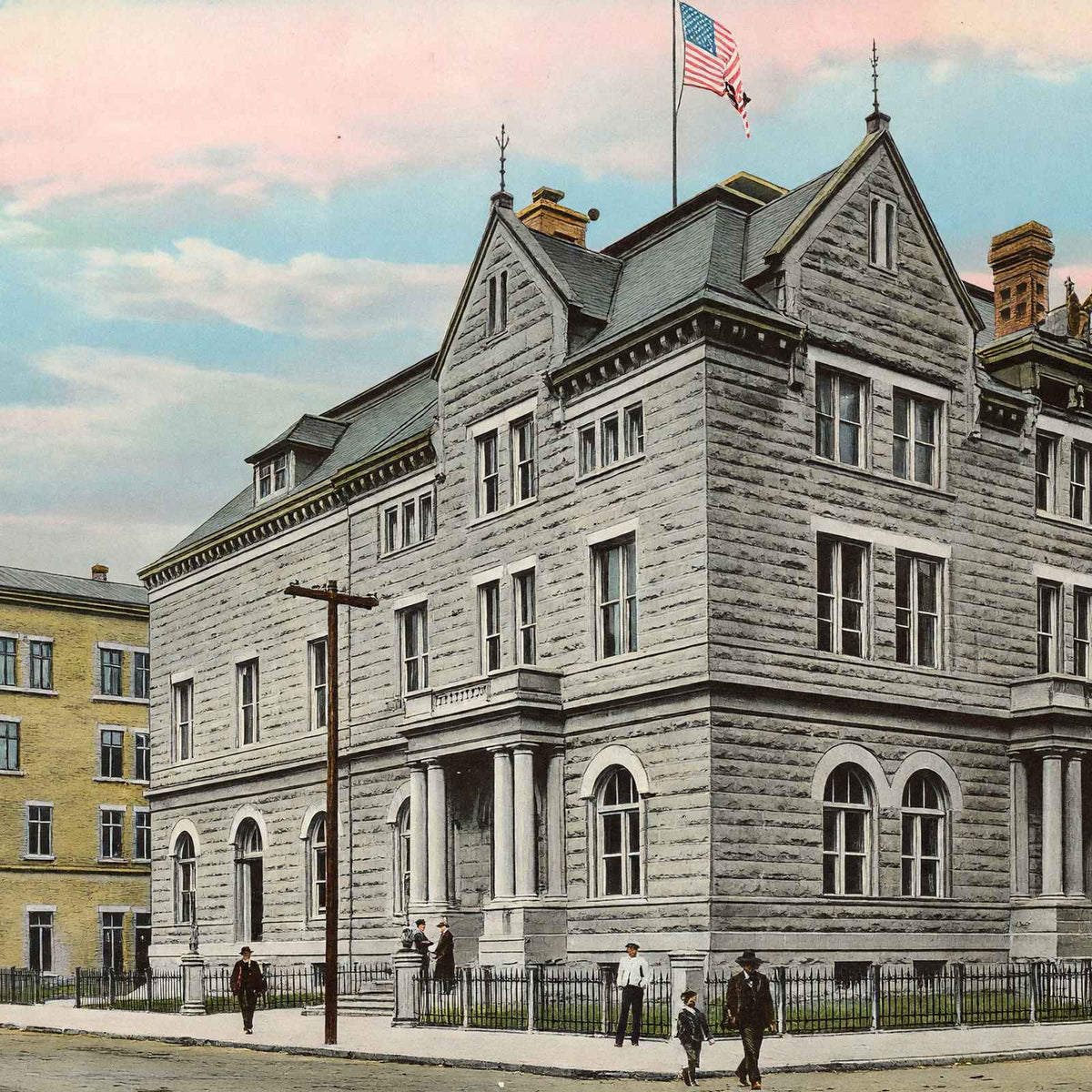Post Office Paducah KY in 1906 Vintage Print (7 Sizes) - Archival Paper