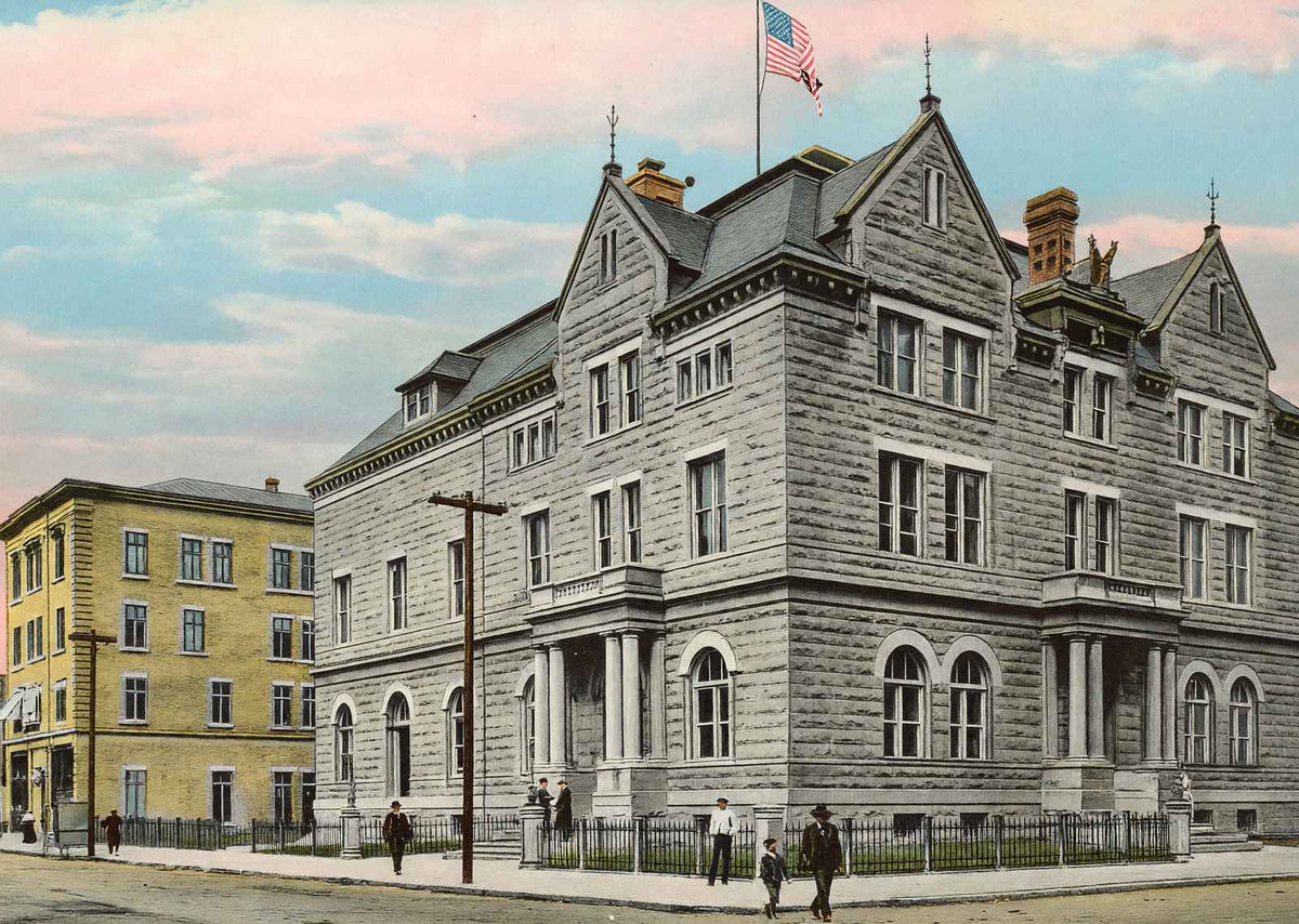 Post Office Paducah KY in 1906 Vintage Print (7 Sizes) - Archival Paper